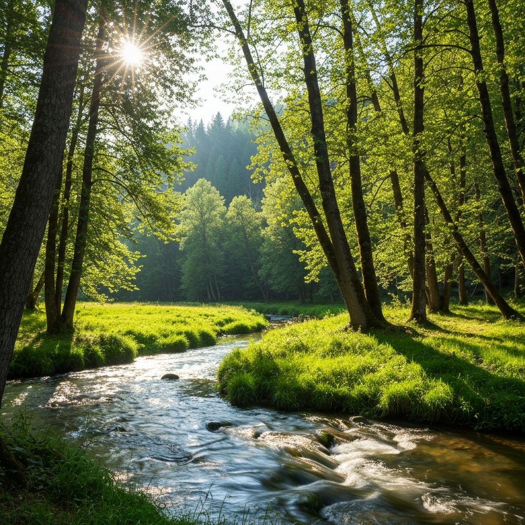 Peaceful natural landscape